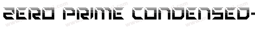 Zero Prime Condensed字体转换